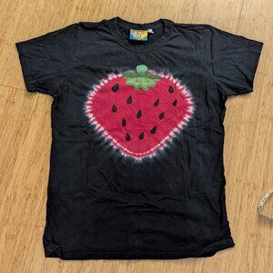 Big Bud Press BBP Strawberry Tie Dye Tee Black Size S Unisex